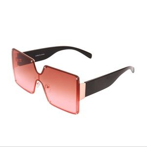 Pink Square Oversized Shades
